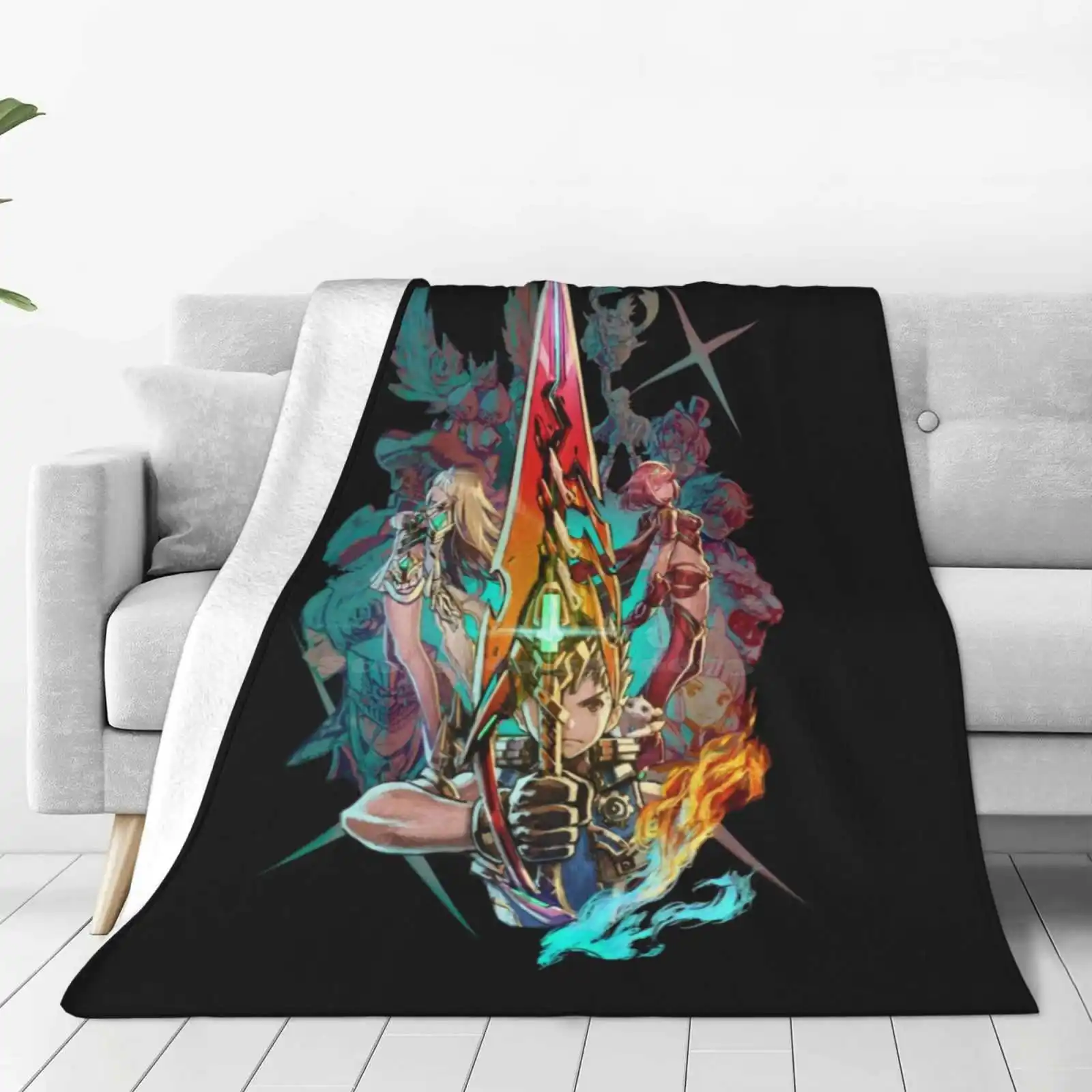 Xenoblade Chronicles? 2-Team Trend Style Funny Fashion Soft Throw Blanket Xenoblade Chronicles 2 Xenoblade Chronicles 3 Switch