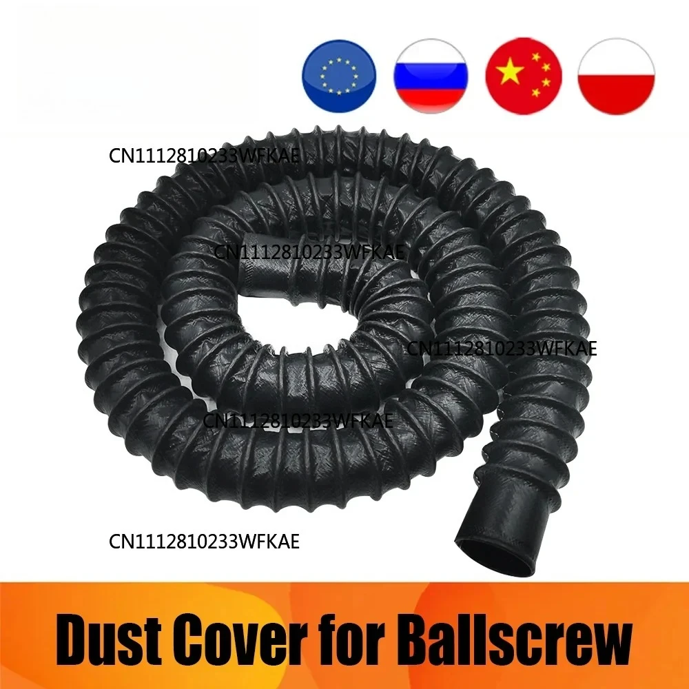 1PC Dust Cover 500mm 1000mm for Ballscrew 25mm- 40mm Inner Diameter Air Cylinder Protective Round Circle Bellow Sleeve for CNC