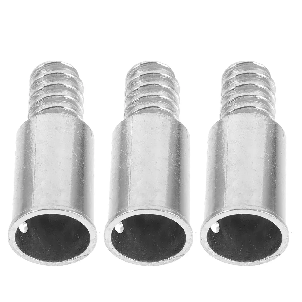 3Pcs Premium Metal Threaded Connector Tips for Broom Pole Mop Handle Telescopic Extension Rods Household Commercial Use