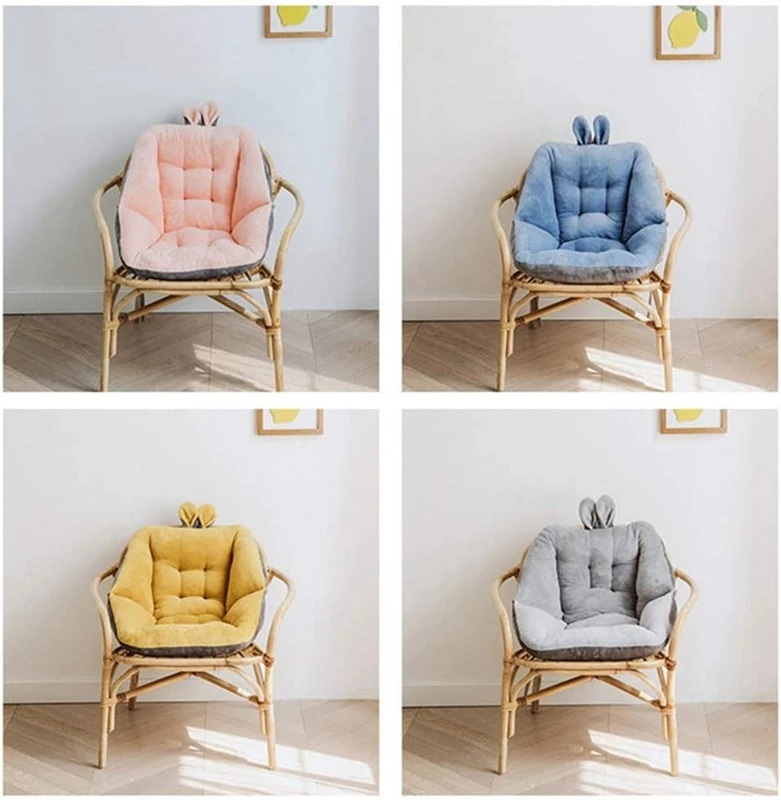 Niedliches Samtstuhl-Sitzkissen für Wohnheim, Schreibtisch, Kawaii Gaming, Schaukelstuhl, Kissen, Rückenlehne für Bürostuhl, faules Sofa, Tatami-Matte – Detail 9