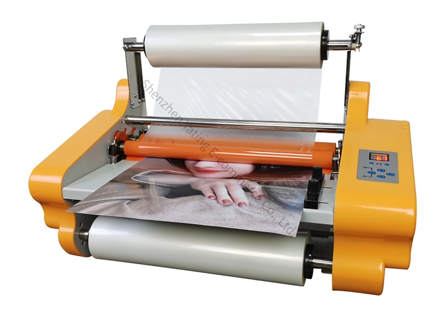 Electric Laminating Machine Small Double-sided Electric Advertising Cover Photo Album 350 Laminating Peritoneal Machine view 6