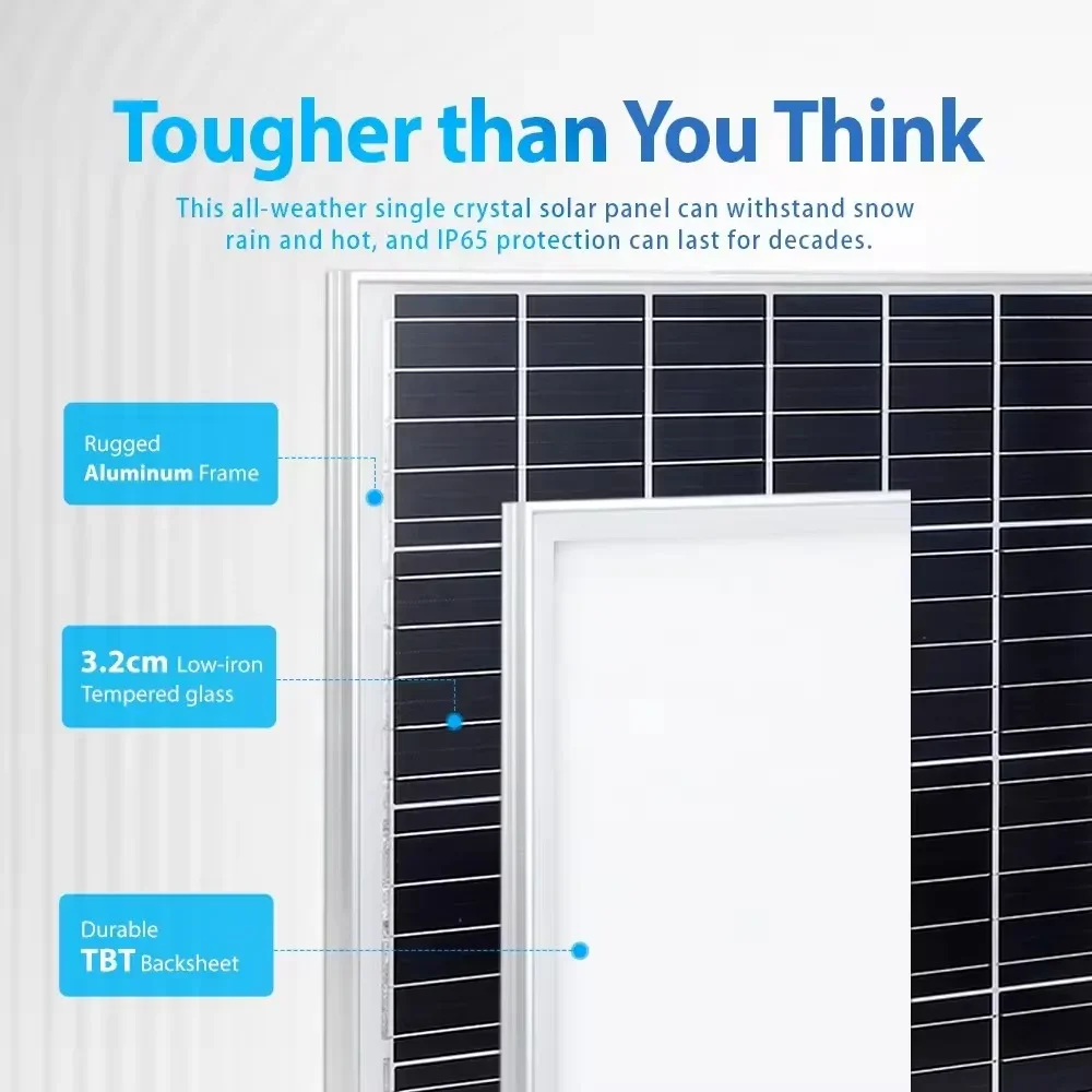 Rscamtom Outdoor IP67 Waterproof Renewable Energy Home Use Solar Panels Suitable For Repeater Router Cctv Camera