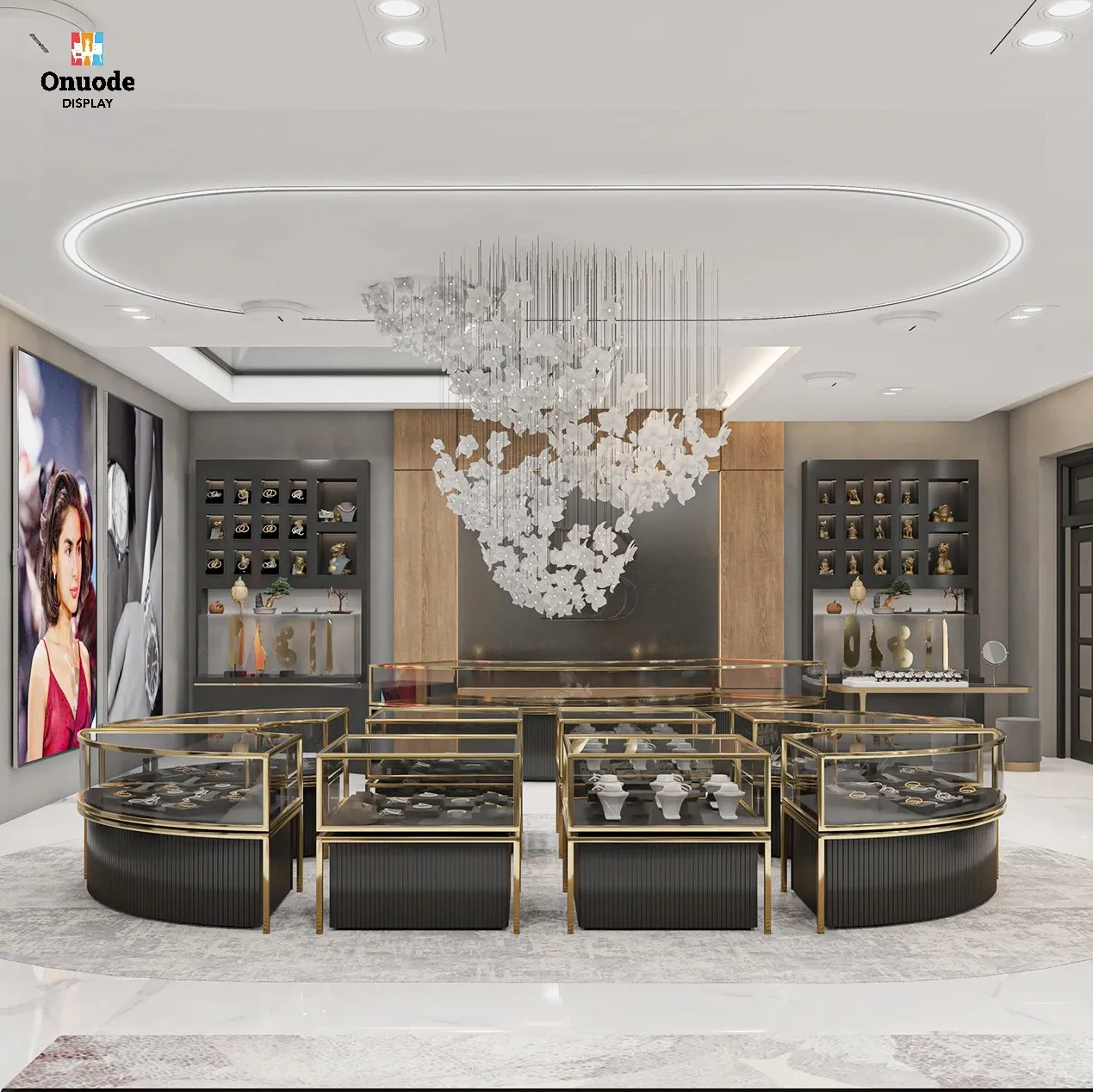

Custom.Luxury Jewelry Display Cabinets & Glass Showcases | One-Stop Full Store Design & Build Service for High-End Boutiques