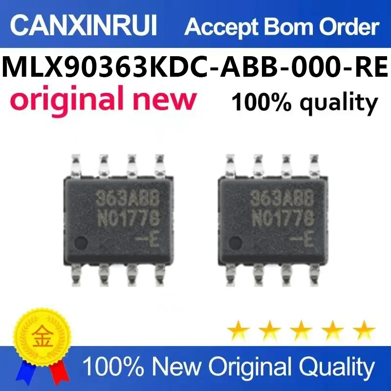 （5pcs-100pcs）Original MLX90363KDC-ABB-000-RE SOIC-8 magnetometer Hall sensor chip