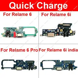 USB Charger Board Dock For Realme 6 6i 6S 6 Pro 6Pro USB Charging Jack Port Connector Board Flex Cable Replacement Parts