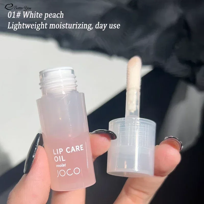 Lip Oil Glass Lip Gloss Fragrance Non-sticky Moisturizes Lip Tint Lip Plumper Lip Care Serum Primer Transparent Big Brush Head