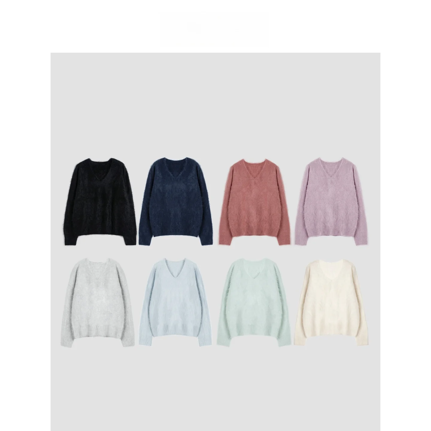 

Женский свитер-пуловер с V-образным вырезом, мягкий флисовый, цельный, повседневный, с длинными рукавами, для ежедневной носки