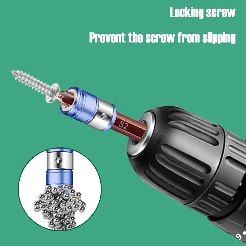 Electric Drill Screwdriver Bit Strong Magnetic Ring for Nut Driver Fixing Screw 6mm Non-Slip Magnetizer Power Tools Accessories