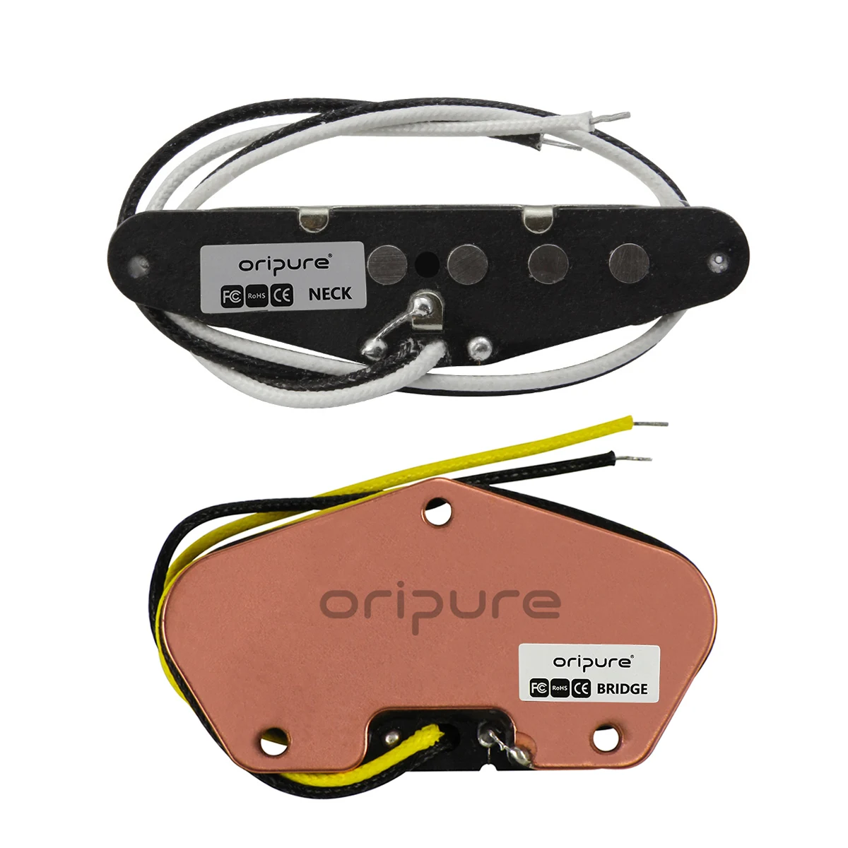 OriPure 2pcs Alnico 5 TL Pickup Set of Neck & Bridge Electric Guitar Pickups