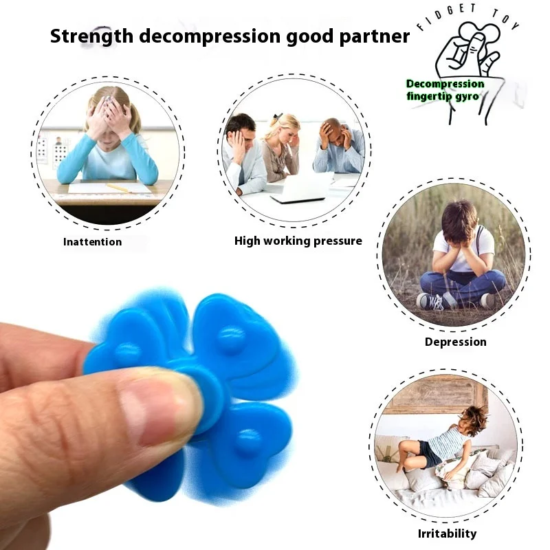 25PCS Für Kinder Jungen Mädchen Zufällig Mini Finger Gyro Spielzeug Fidget Spinner Sensorischen Stress Spielzeug Hand Spinner Party Gefälligkeiten geschenke
