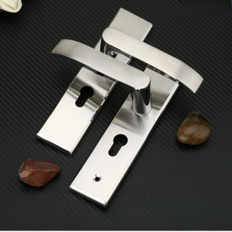 

201 stainless stee Wood door Lock Fix hole Size155 mm Bedroom Indoor Door Lock Set