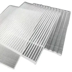 Thick / Wide / Fine Stripe Transparent Acrylic Stripe Plate Wave Plate Decorative Plate Room Decoration Cabinet Door Processing