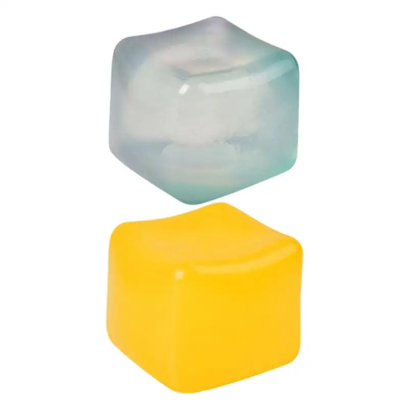 Juguete sensorial de cubo de hielo para niños, Bola de goma suave para apretar, juguete portátil para aliviar el estrés, favores de fiesta, 5cm