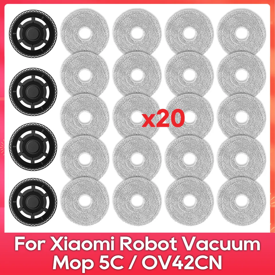Soporte para mopa para aspiradora robot Xiaomi Robot Vacuum Mop 5C / OV42CN, accesorios de repuesto