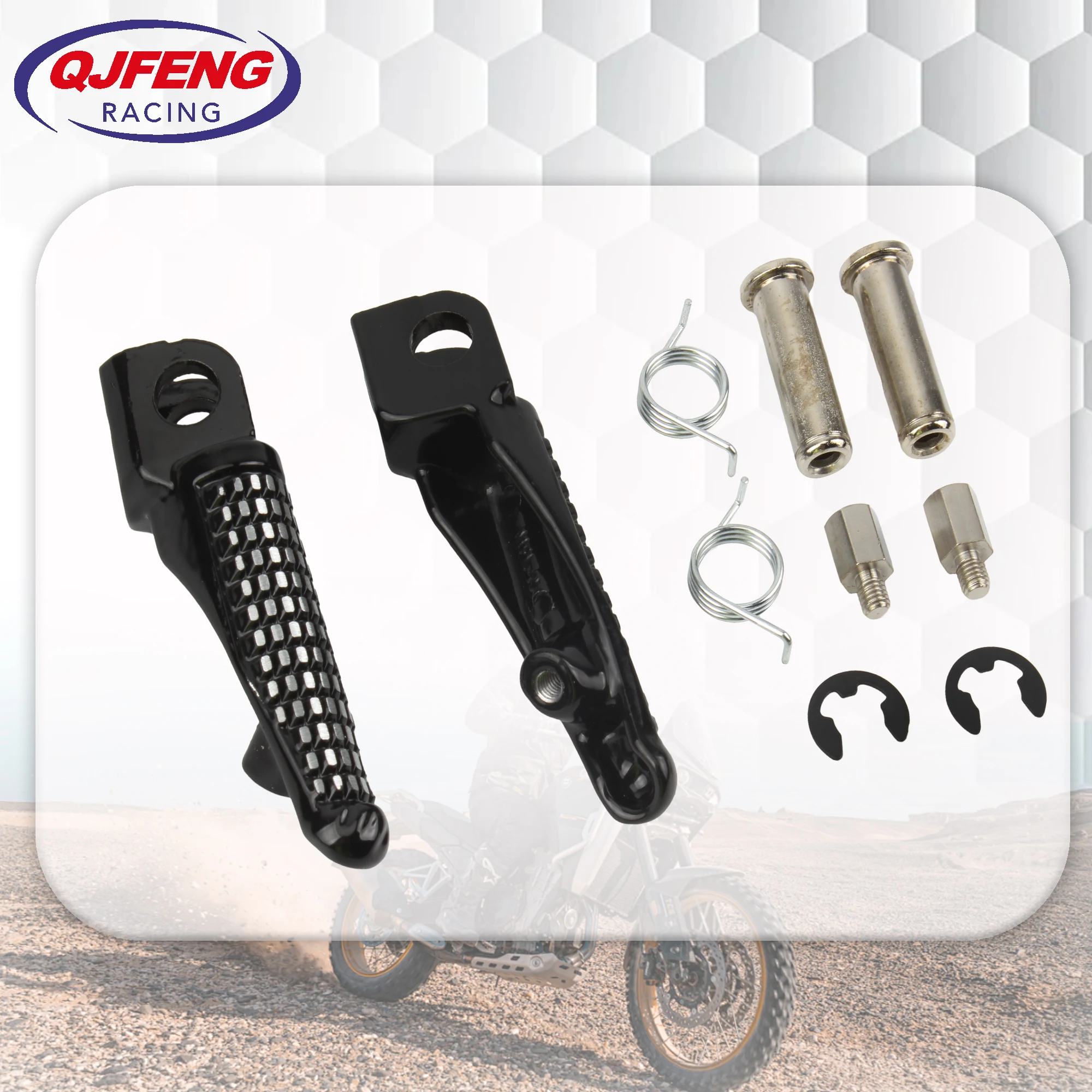 

For Kawasaki Ninja Motorcycle Foot Pegs Pedal Front Footrests ZX6R ZX636 ZX9R ZX10R Z1000 Z800 ZR800 Dirt Bike Motocross Enduro