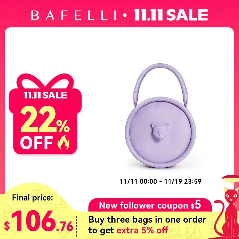 

2025 NEW BOWLING STYLE HANDHELD CAT WOMEN'S BAG LUXURY BRAND ORIGINAL DESIGNER HANDBAG SHOULDER GENUINE LEATHER PURSE