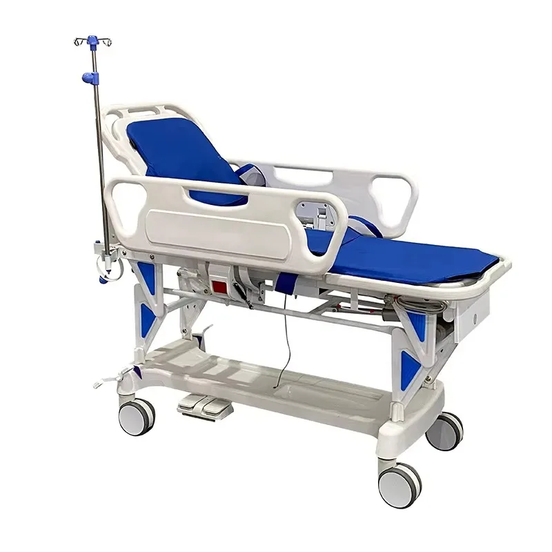 

Height Adjustment Hospital Emergency Rescue Ambulance Hydraulic Transfer Stretcher Bed Patient Transfer Trolley
