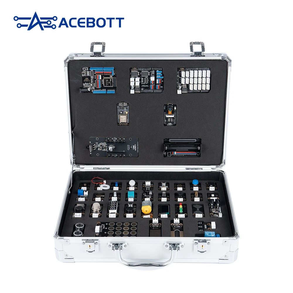 ACEBOTT  40pcs Module Kit With Aluminium alloy carrying case(EVA cotton) for Arduino