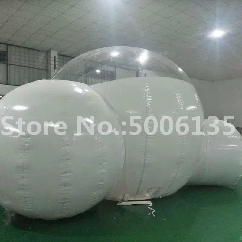 Outdoor Double Room Inflatable Bubble Dome Tent Bubble Hotel 2-4 People With Blower Transparent Bubble House Top Quality