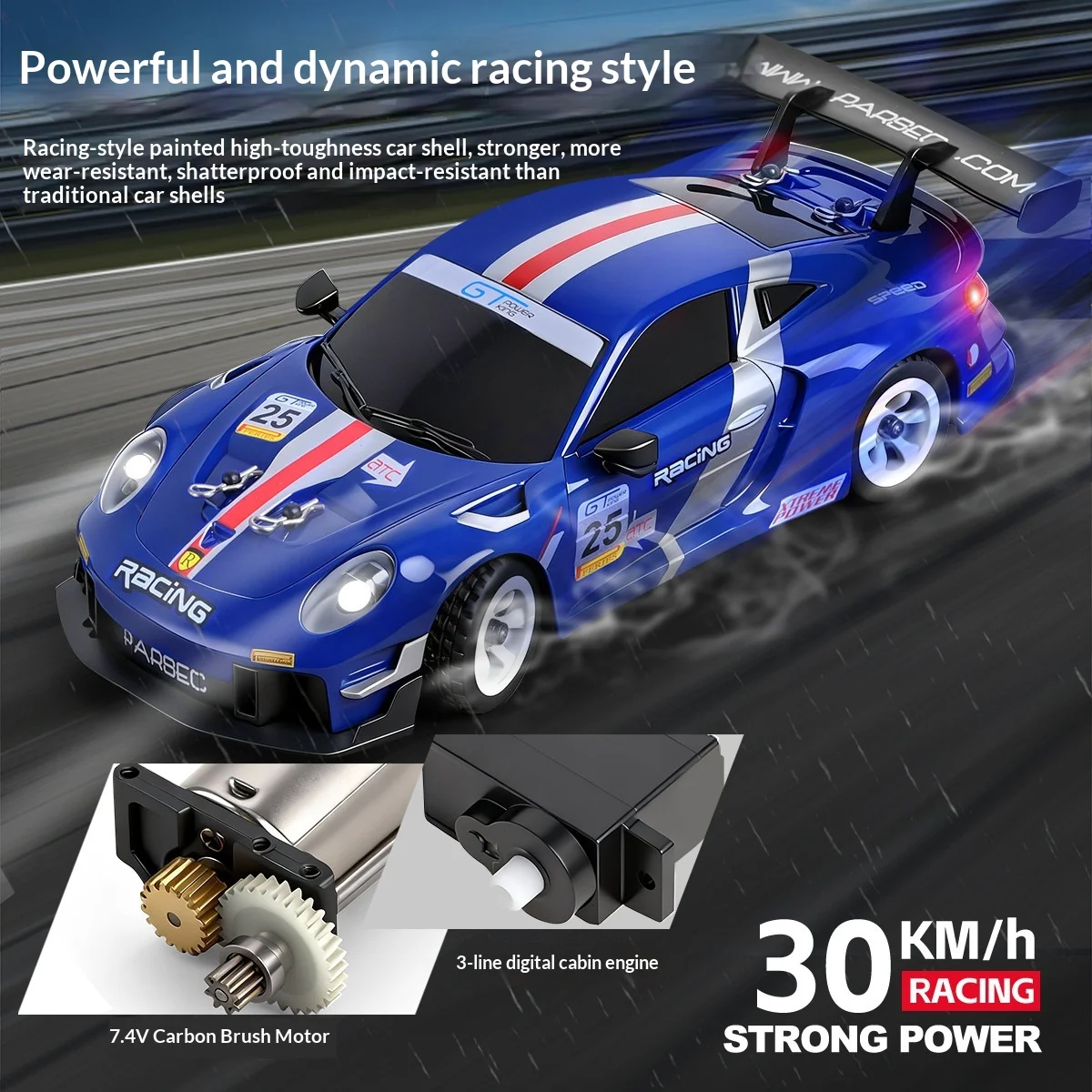 Wltoys 284191 1:28 Carro de Rally RC de Alta Velocidade e 284019-A Elétrico 4WD Drift Racer - Veículos de Corrida de Controle Remoto