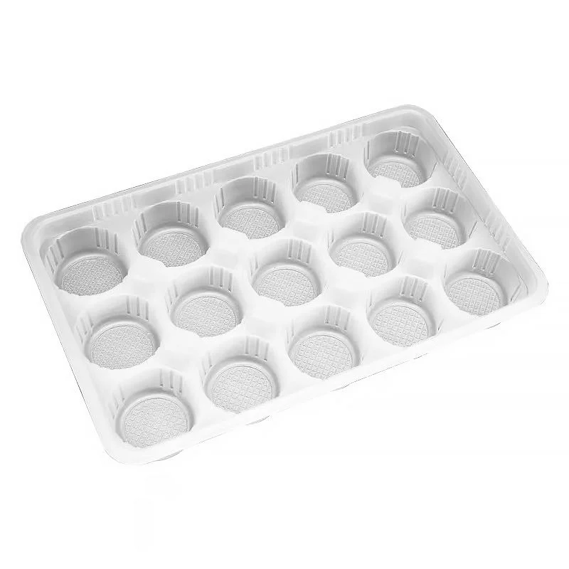 【Packing Box】:Disposable to-Go Box Disposable Wonton Box Small Chaos to-Go Box15Grid Food Grade Takeaway Steamed Buns Mini Glue