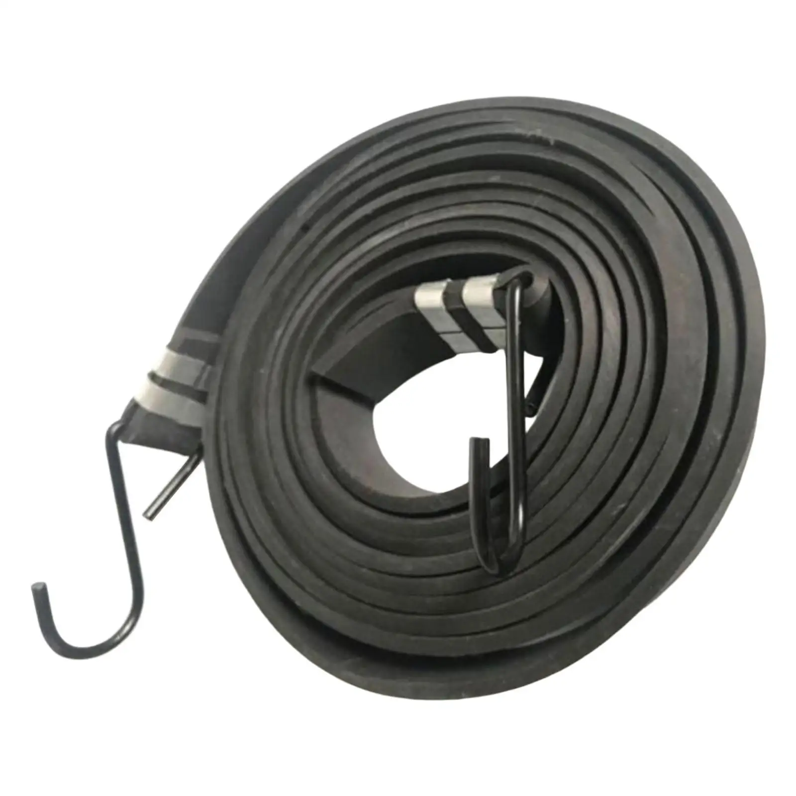 Thick Widened Flat Rubber Strap Bungee Cords with Hooks Weather Resistant Width