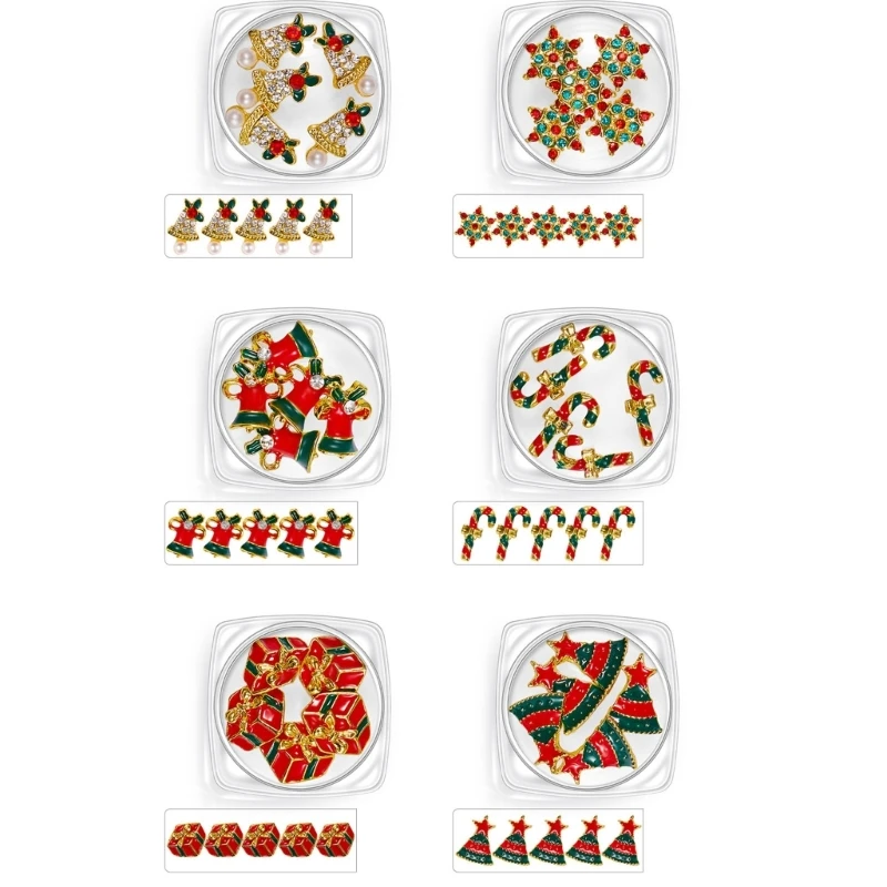 Christmas Nails Art Nails Art Decorations Snowman Hat Nails Art Pendant Drop Shipping