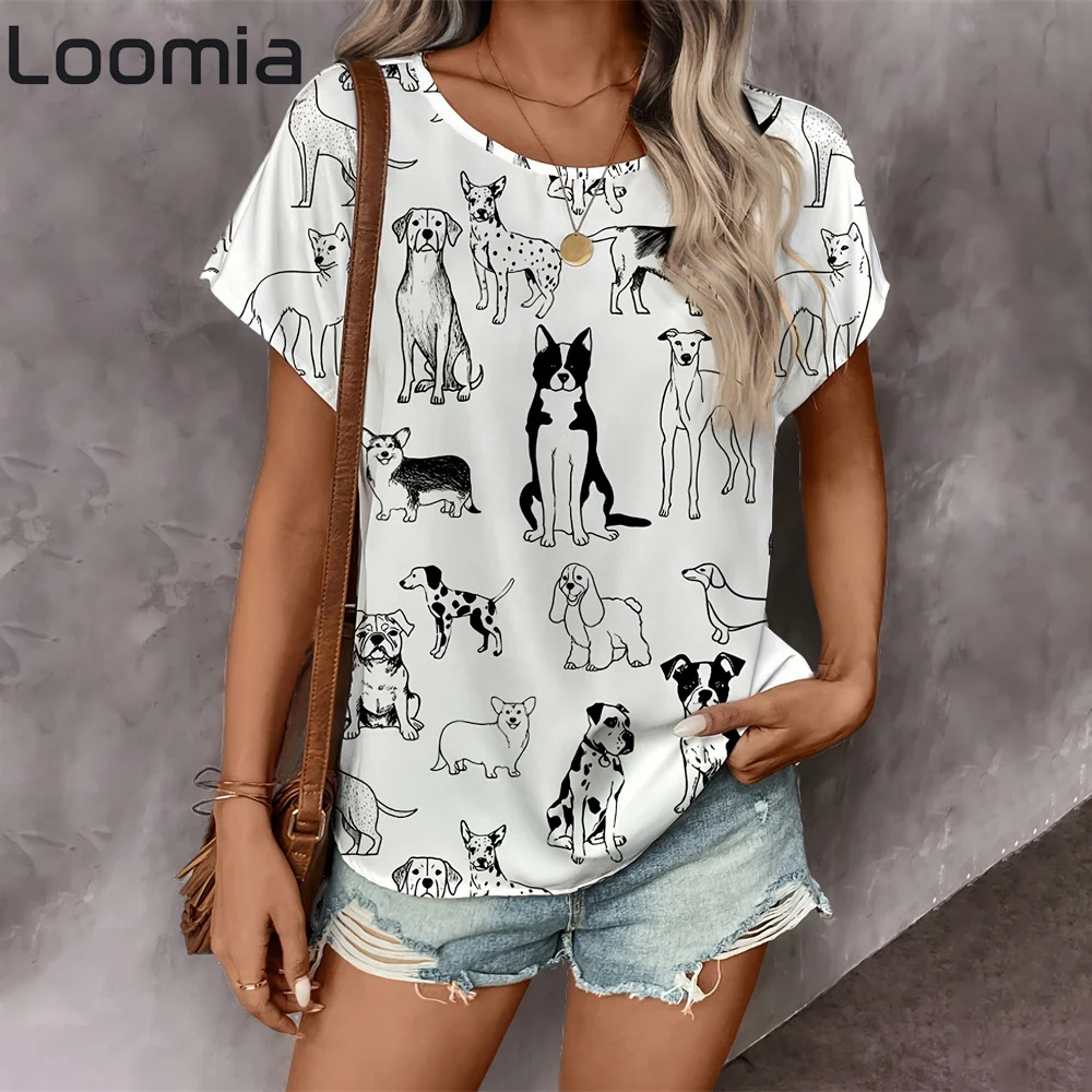 

Women's T-Shirt 3D Print Clothing Summer Crew Neck Fashion Short Sleeves Elegant Casual Top Loose T-Shirt Women's Clothing Tops