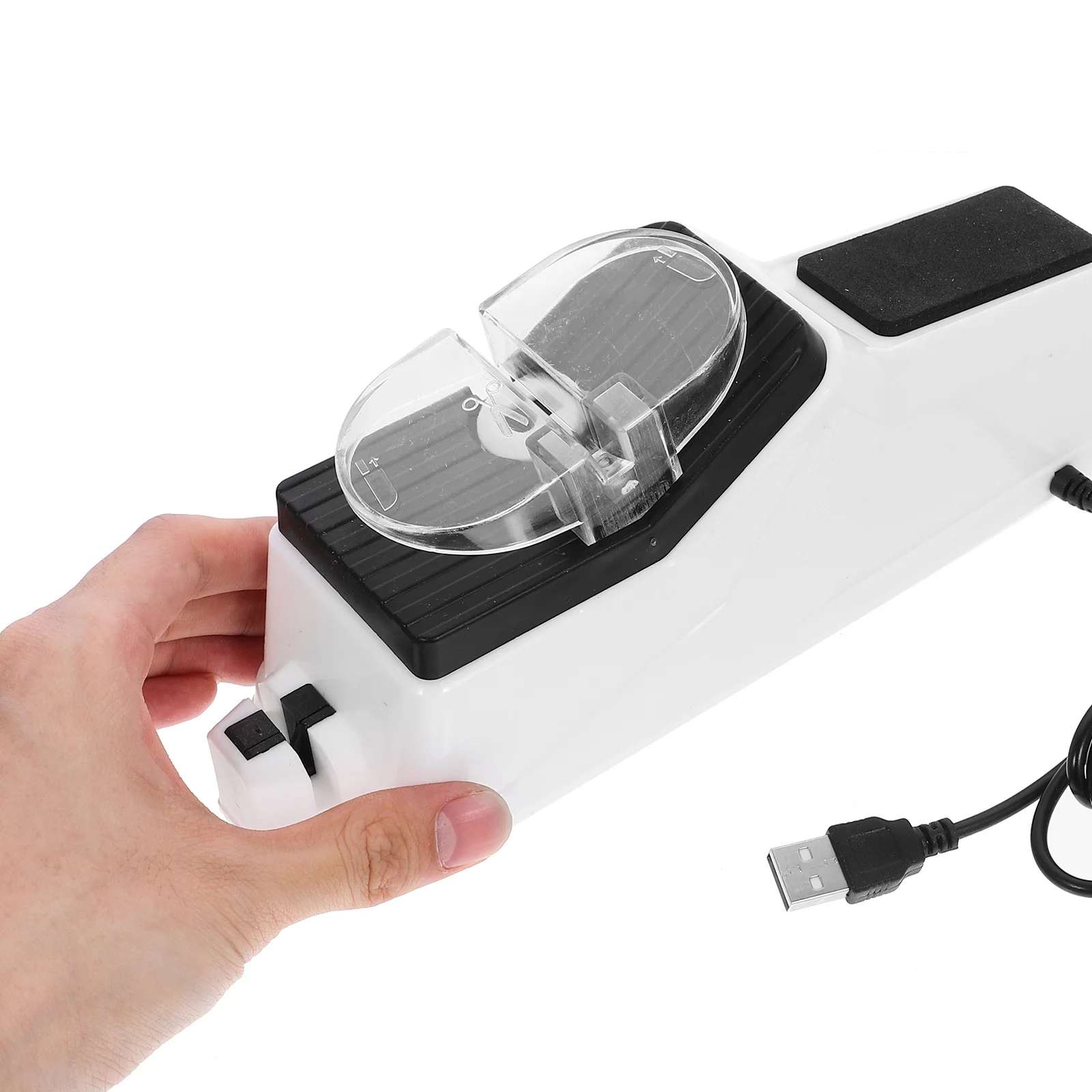 

USB Cutter Sharpener Electric Multi-Functional Kitchen Tool for Chef Knives Scissors Bread Steak Cutting Sharpening Station