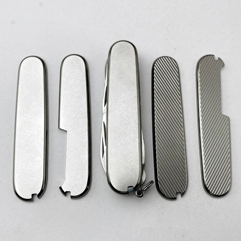 1 Pair 91MM Victorinox Swiss Army Folding Knife Handle Grip Patches Non-slip Shank Scale Knives DIY Making Decor Replacement