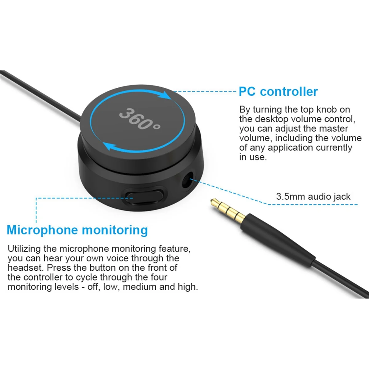 Отлично! USB-регулятор громкости для наушников Bose QC35 QC45, 3,5 мм, наушники, подключенные к звуковой карте, контроллер громкости USB