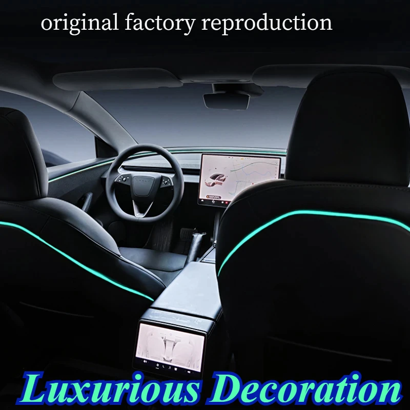 For Tesla Model 3 Car Highland Seat back Atmosphere light Welcome lamp Interior renovation decoration accessories