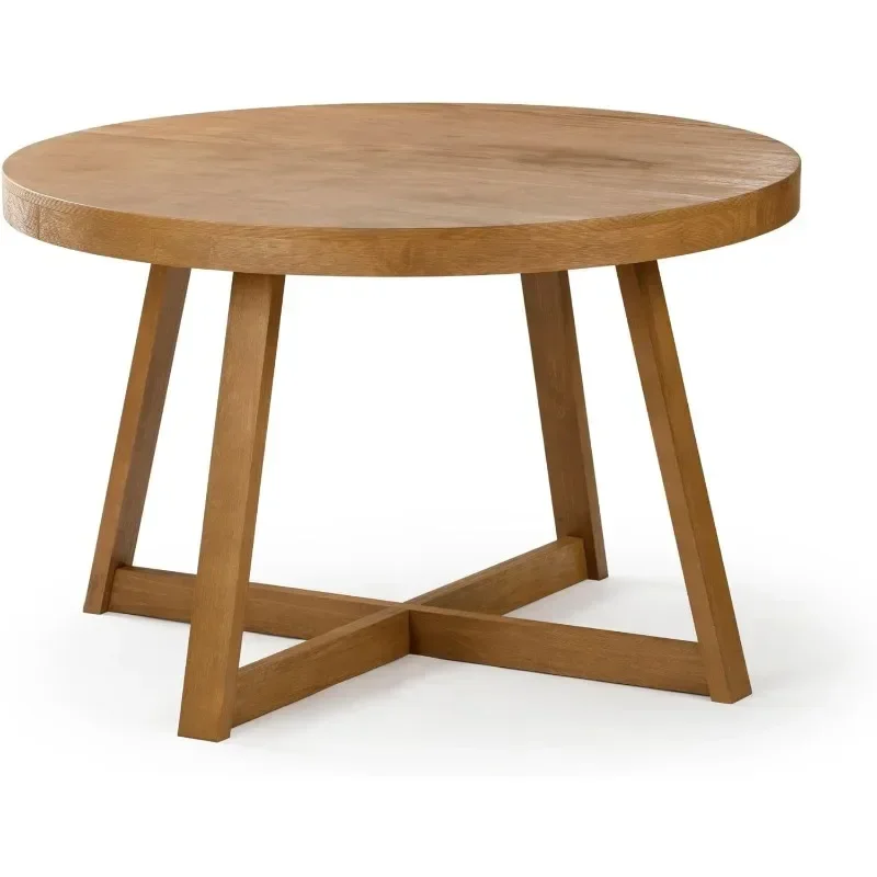 Round Dining Table Solid Wood Kitchen Table Farmhouse Round Table Small Dinette Table juegos de comedor Furniture