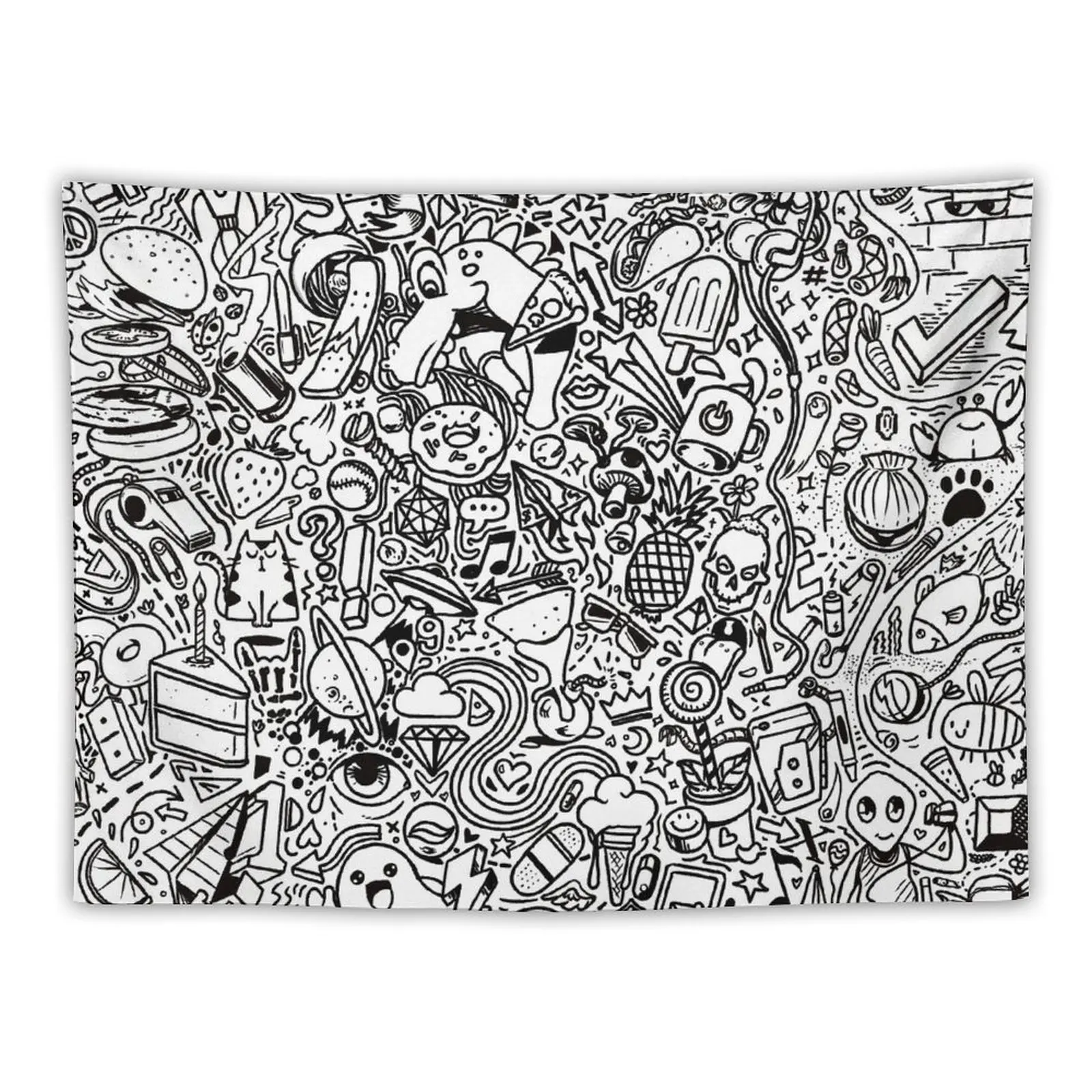 

Doodle Games Tapestry Wall Decor Decorative Paintings Tapestry