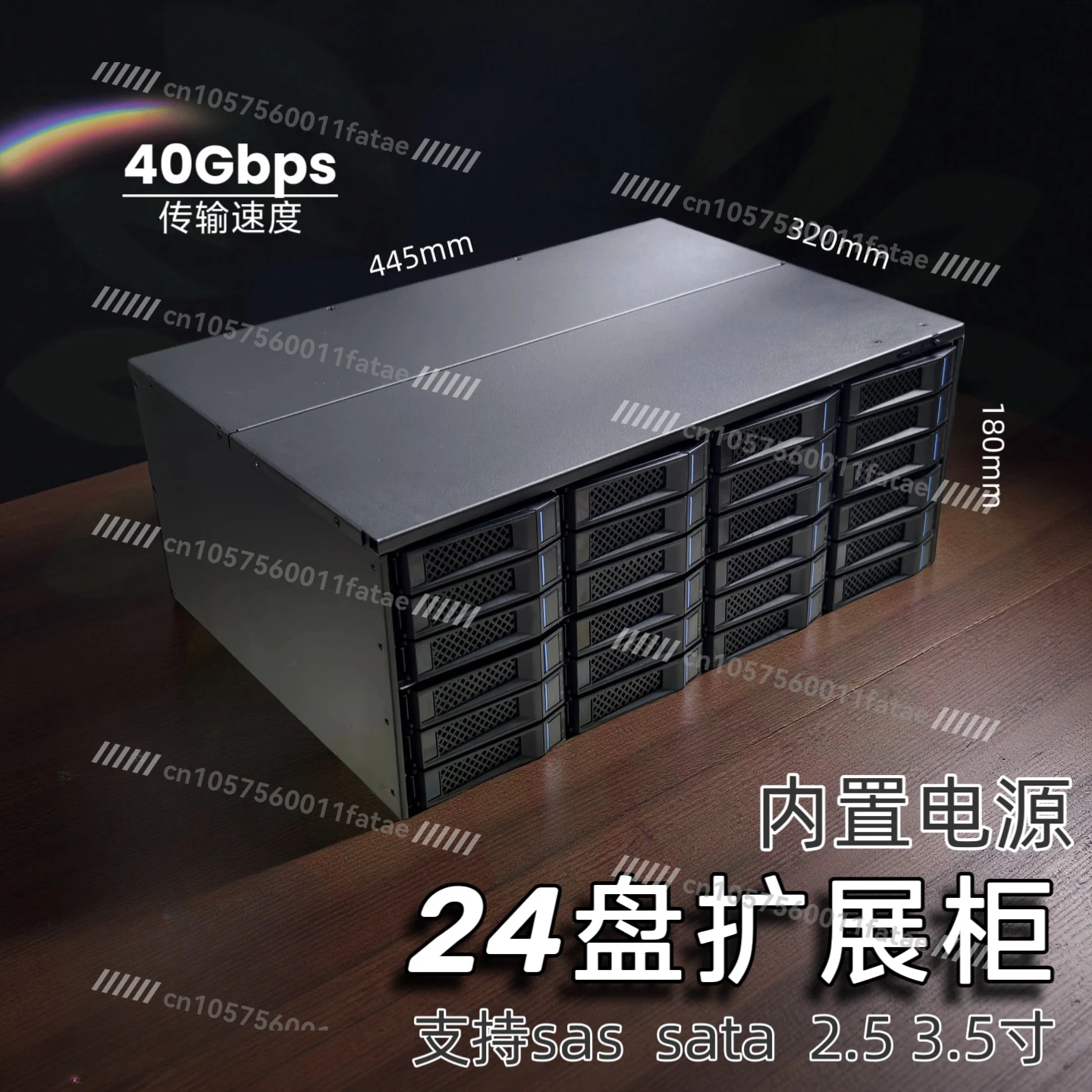 

Metal M424 4U Cabinet 24-bay 12G high-speed storage expansion enclosure NAS built-in power supply