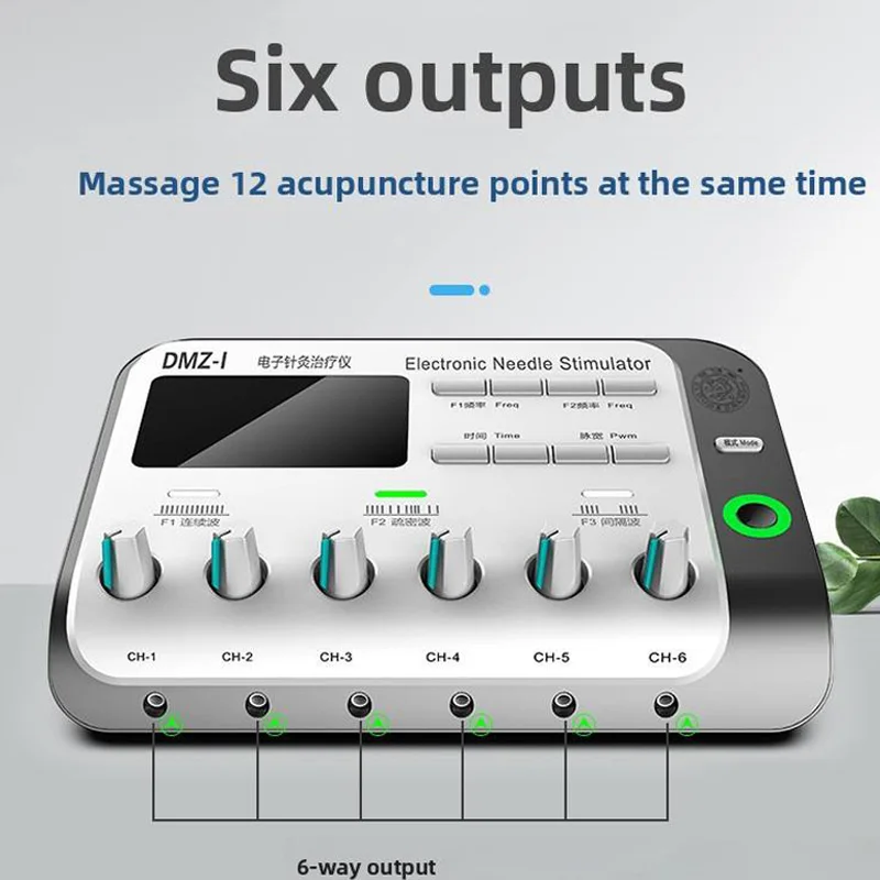 High-Quality 6 Output Electronic Acupuncture Treatment Device Body Muscle Stimulator Physiotherapy Device