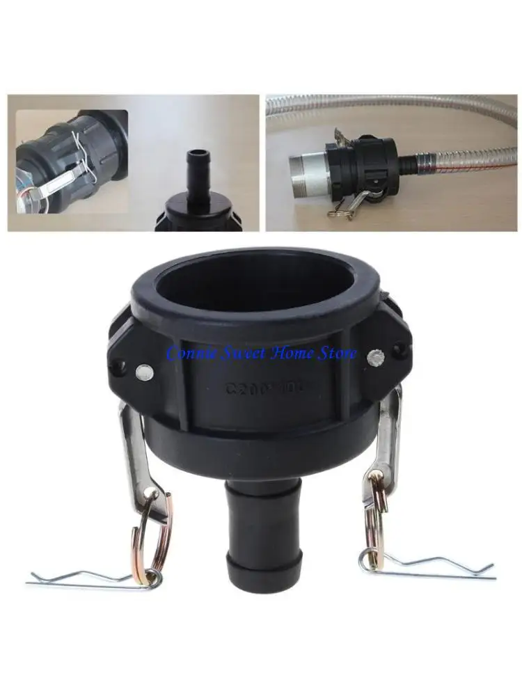 

LXAF 275-330 Gallon IBC Tote for Tank Drain Adapter 2" Lock To 1" Garden Hose