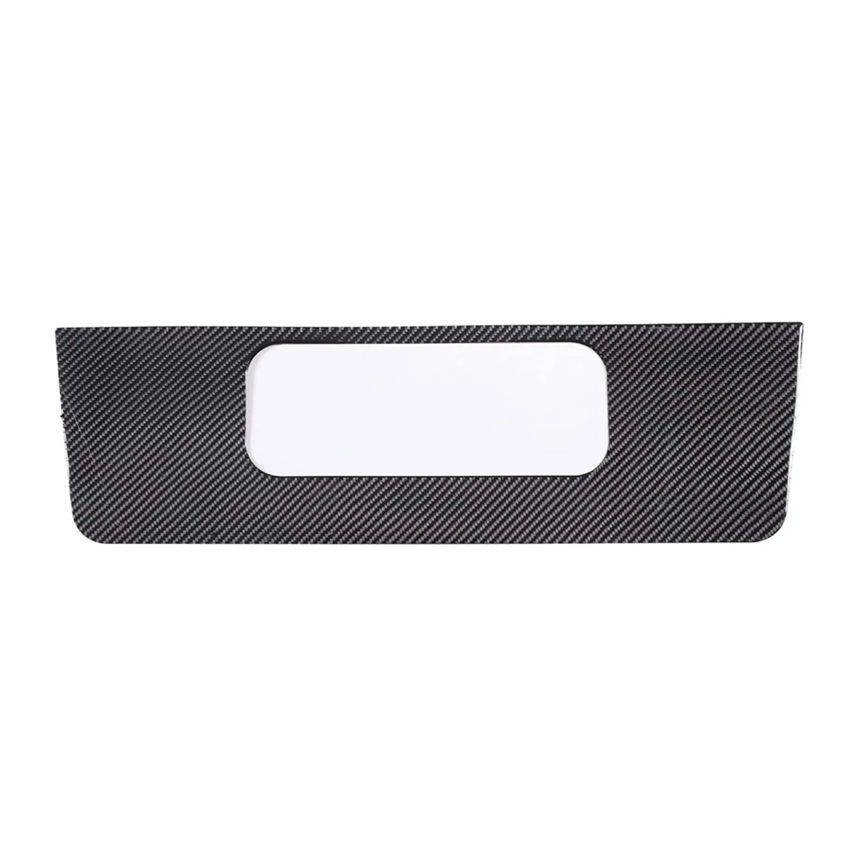 

For C7 2014-2019 Soft Carbon Fiber Car Rear License Plate Frame Cover Trim Sticker Accessories