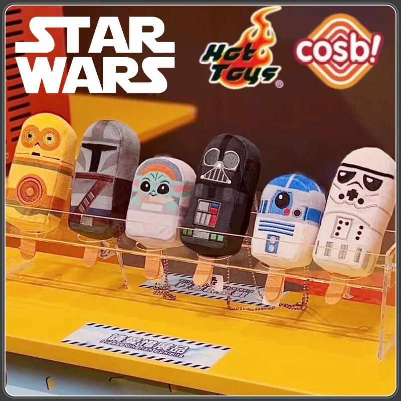ホットトイズ-スターウォーズ-アイスポップシリーズ-コスビ-プラッシュキーホルダー-ブラインドボックス-ダースベイダー-グロッグ-r2-d2-ミニプラッシュドール-ミステリーボックス-バッグチャーム