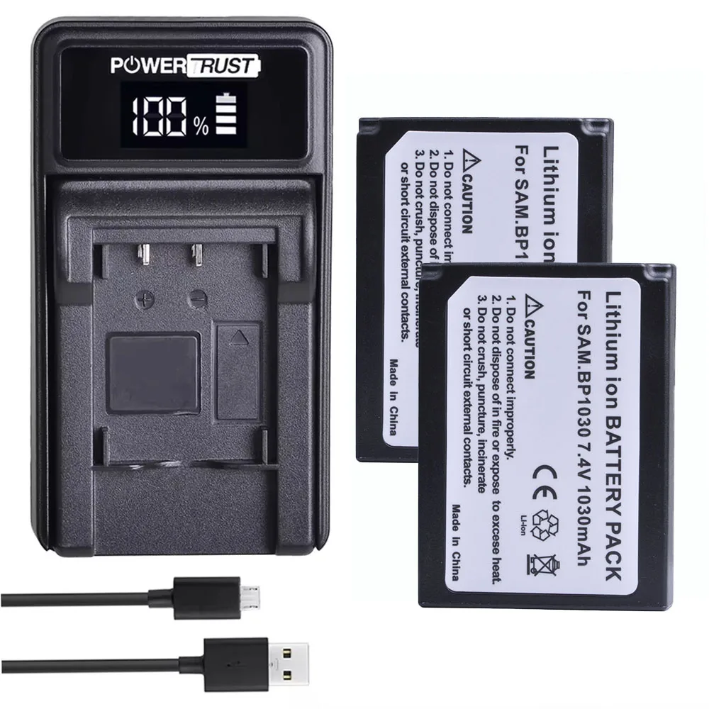 BP-1030 Battery / DC124 Charger Compatible with Samsung NX200 NX210 NX300 NX-300M NX1000 NX1100 NX2000 Camera as BP-1130