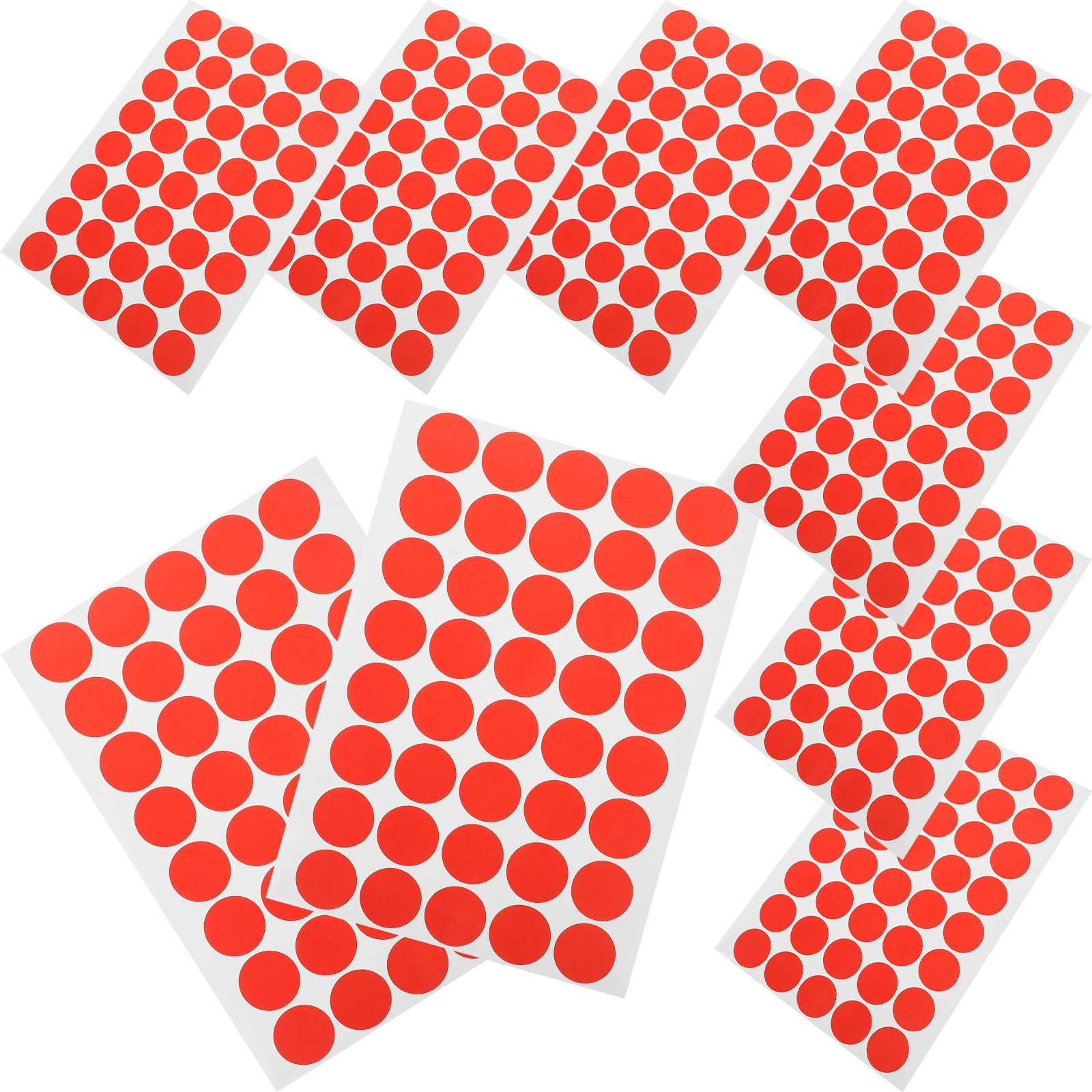 

10PCS Colored Marking Stickers 25mm Self Adhesive Small Round Dots Blank Design No Residue Reusable Containers Home School