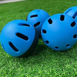 5pc Baseballs Practice Balls Softball Training Plastic 16 Holes Hollow Airflow For Indoor Outdoor Lightweight Hitting