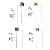 Digital Thermometer Kitchen Supplies Griddle Accessories Rotating LCD Display Instant Read for Candy BBQ Turkey Fry Oven
