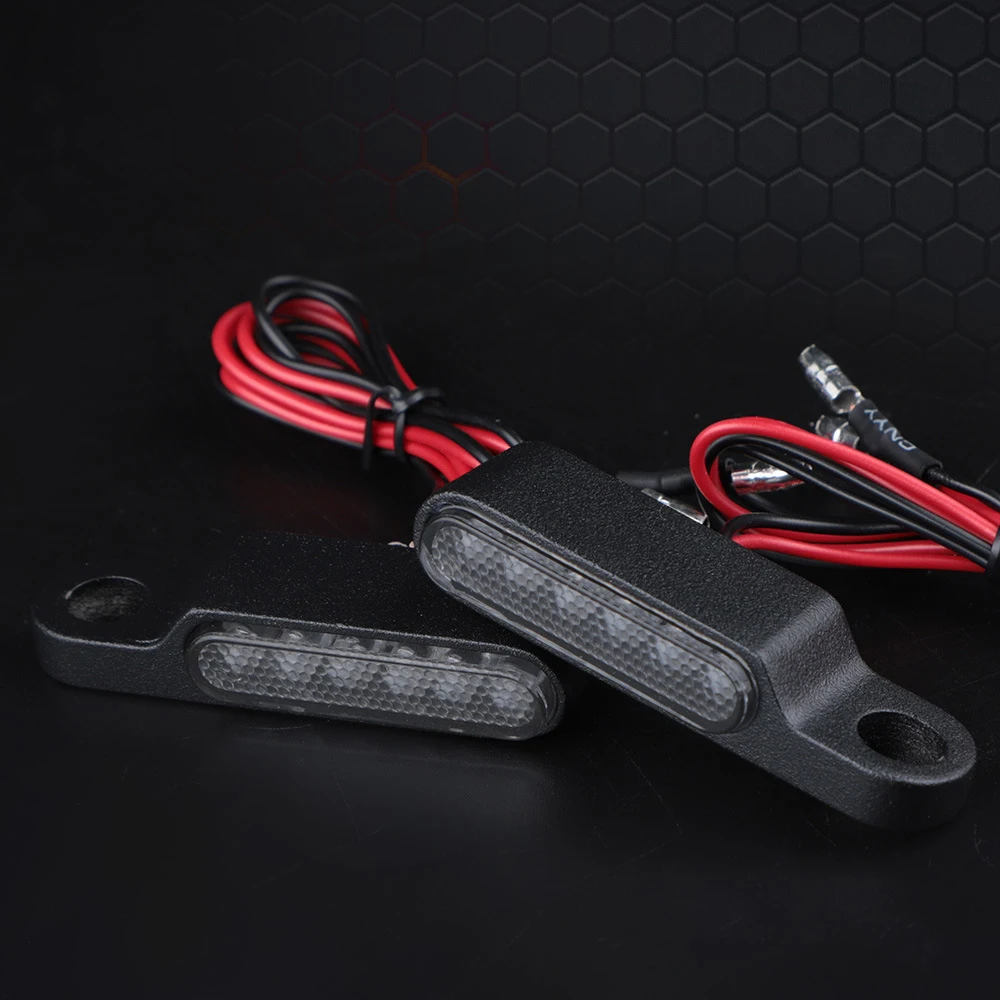 2 قطعة دراجة نارية 6 LED بدوره إشارة تشغيل أضواء العنبر الأبيض الوامض مؤشرات مصابيح ل هارلي ديفيدسون بجولة اكسسوارات
