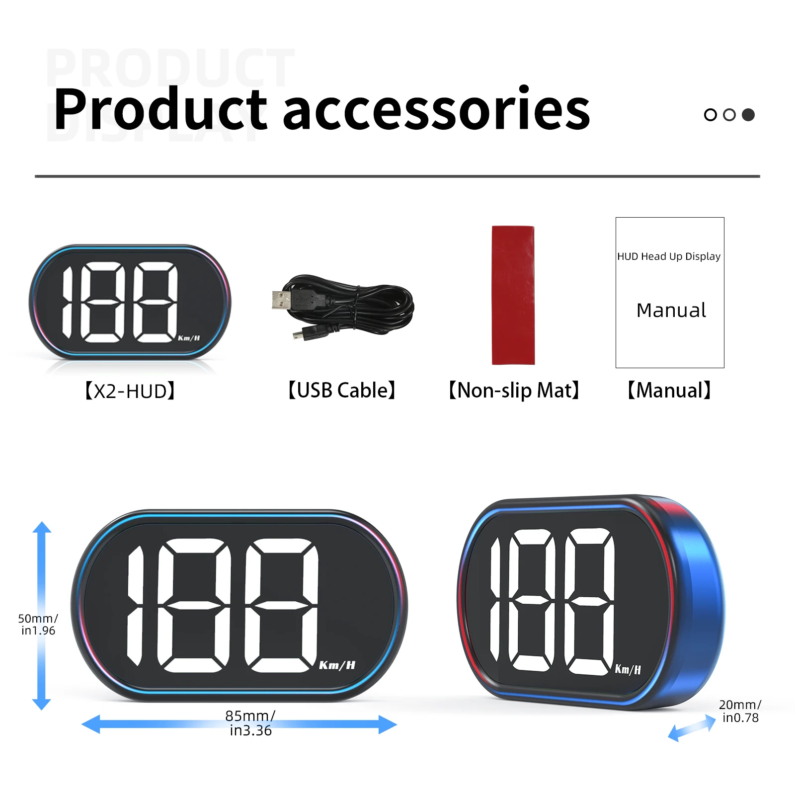 QC Car GPS HUD Green White Head-up Display Universal GPS Speedometer HUD Auto Dedicated HUD Speed Meter Car Head up Display