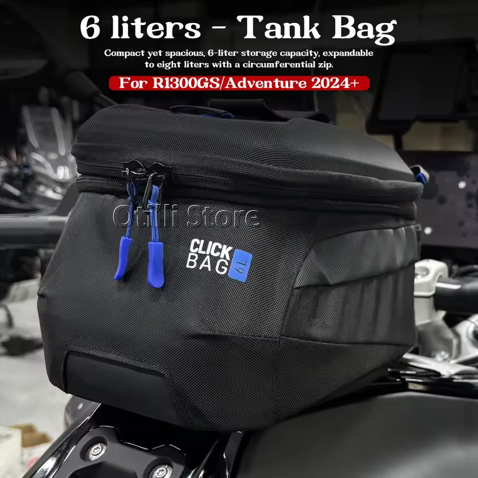 

Motorcycle Waterproof Fuel Tank Bag Logo 6L Tool Backpack Portable For BMW R1300GS Adventure GS1300 R 1300 GS ADV 2023 2024 2025
