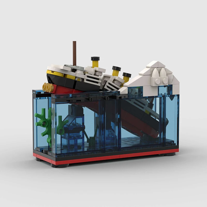 Titanic Sank Ship Model Break in Half MOC Building Blocks Bricks Boat Kit Construcrion Sets Gift Adult Children Display Assemble