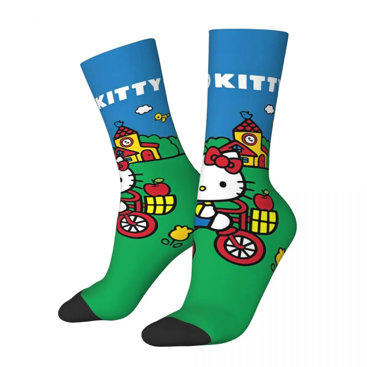 

Hello Kitty Socks Accessories Cartoon Warm Crew Socks Non-slip