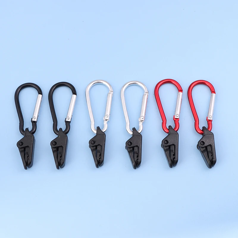 10 Pcs Windproof Clamp Set Survival Grommet Tent Clips Buckle Awning Tarp Fixed Outdoor Camping Tent Accessories Plastic Hook