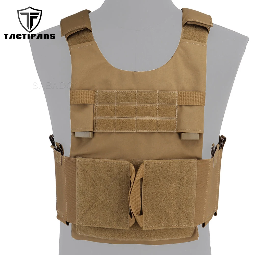 LV119 Hunting Tactical Molle Vest  Hook Loop Hidden Buckles 10# Zipper 3 Magazine Pouch Elastic Side Airsoft Chest Rig